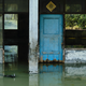 A warehouse sits abandoned after subsidence left it permanently flooded on September 1, 2019 in Jakarta, Indonesia. As much of the northern coastline in Jakarta lies at or below sea level, rain, and floodwater often needs the help of massive pumps to reach the sea.